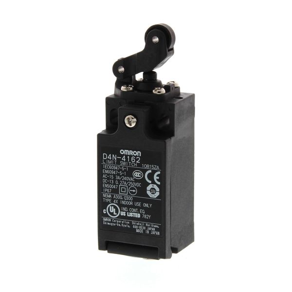 Safety Limit switch, D4N, M20 (1 conduit), 1NC/1NO (MBB contact/slow-a image 2