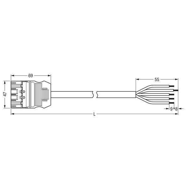 771-9395/267-301 pre-assembled connecting cable; Cca; Plug/open-ended image 6