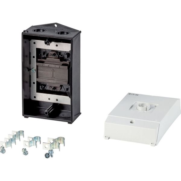 Insulated enclosure CI-K2H, H x W x D = 181 x 100 x 80 mm, for T0-1, hard knockout version, with mounting plate screen image 4