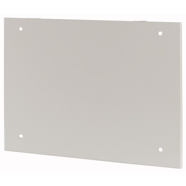 Section wide cover, ventilated, HxW=400x1000mm, grey image 1