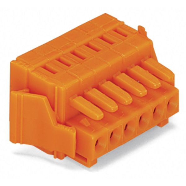 1-conductor female connector CAGE CLAMP® 1.5 mm² orange image 1