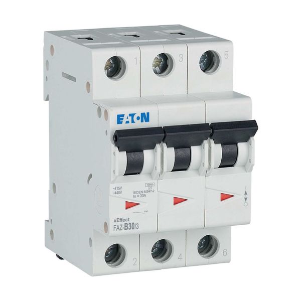 Miniature circuit breaker (MCB), 30 A, 3p, characteristic: B image 20