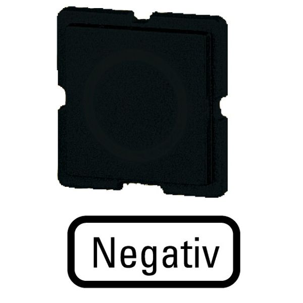 Button plate for push-button, Name: Decrease, 25 x 25 image 1