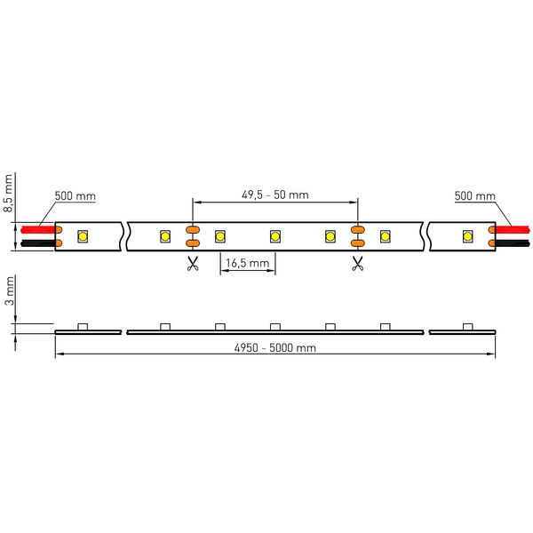 FS 24, KW, Ra=90+, 7W/m, 570m/m, 12VDC, IP44, l=5m image 6