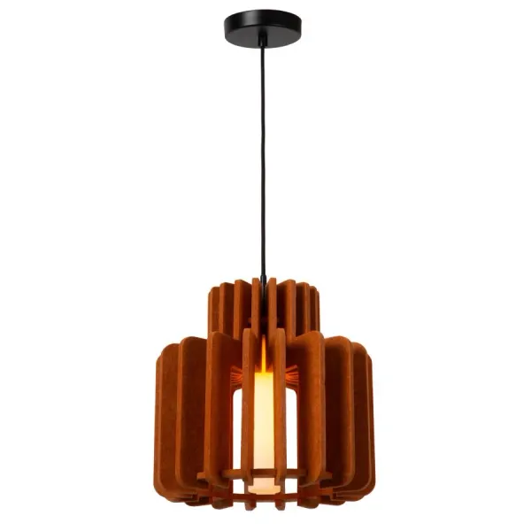 Lucide ROLLO - Hanging lamp - 1xE27 - Terracotta image 1