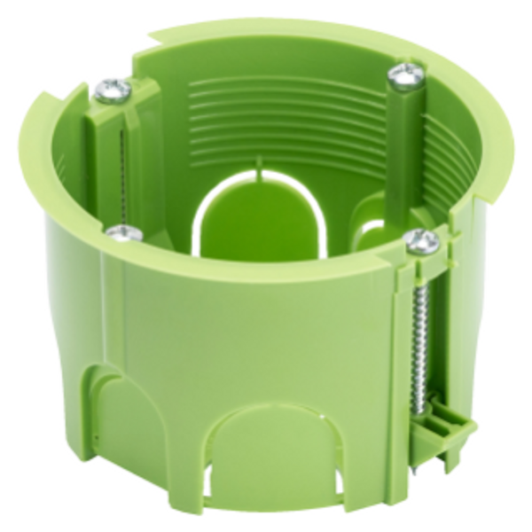 GREEN WALL - ROUND FLUSH-MOUNTING BOXES - FOR PLASTEBOARD AND MOBILE WALLS - 65x45 image 1