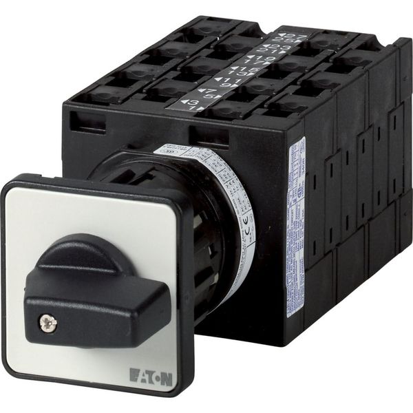 Multi-speed switches, T3, 32 A, centre mounting, 7 contact unit(s), Contacts: 13, 60 °, maintained, Without 0 (Off) position, 1-2-3, Design number 161 image 1