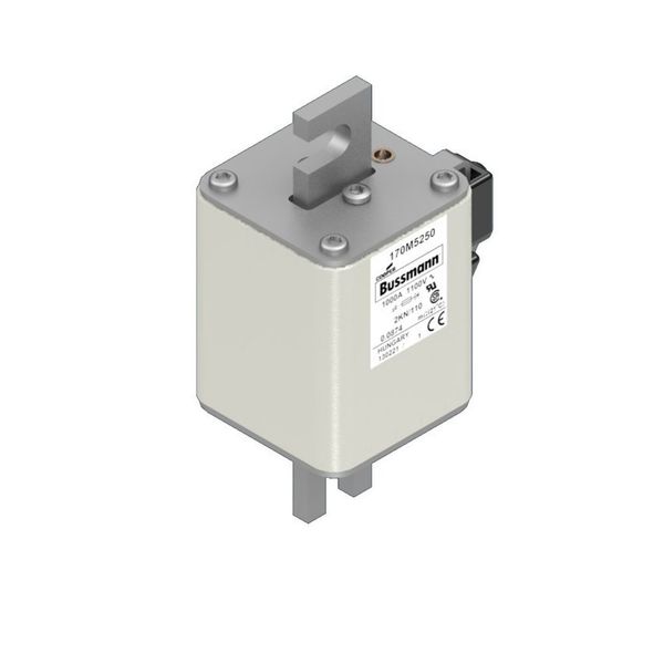 Fuse-link, high speed, 1000 A, AC 1100 V, size 2, 61 x 77 x 138 mm, aR, DIN, IEC, single indicator image 14