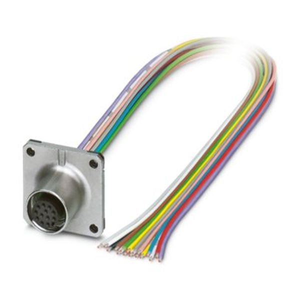 SACC-SQ-M12FS-12P-25F/0,07-0,08X - Device connector front mounting image 1