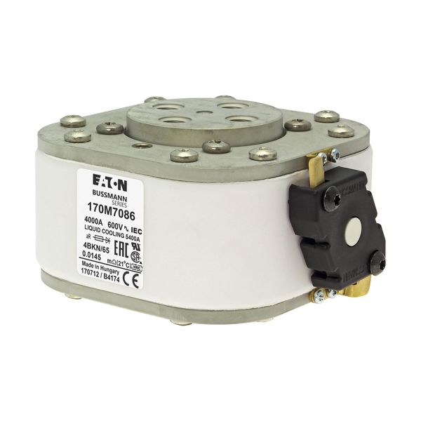 Fuse-link, high speed, 4000 A, AC 600 V, size 4, 105 x 120 x 67 mm, aR, IEC, UL, single indicator image 11