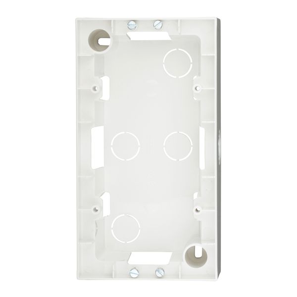 Two gang wall mounting housing, white image 1