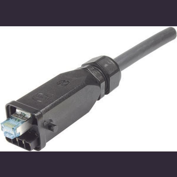 Han3A RJ45 Hybrid GL Cat6A plug 8+4p pl. image 1