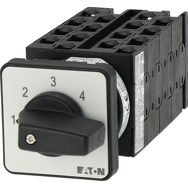 Step switches, T0, 20 A, flush mounting, 8 contact unit(s), Contacts: 16, 45 °, maintained, Without 0 (Off) position, 1-4, Design number 8477 image 18