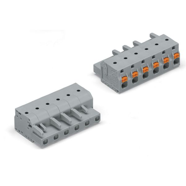 2231-206/026-000 1-conductor female connector; push-button; Push-in CAGE CLAMP® image 1