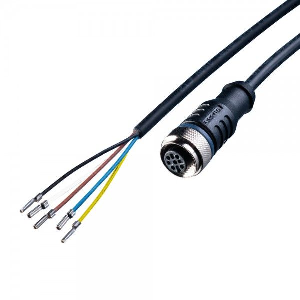 Sensor Kabel, 10m, PUR, M12 Sensorbuchse, 5-polig, A-kodiert/offene Leitungsenden, 24V DC image 1