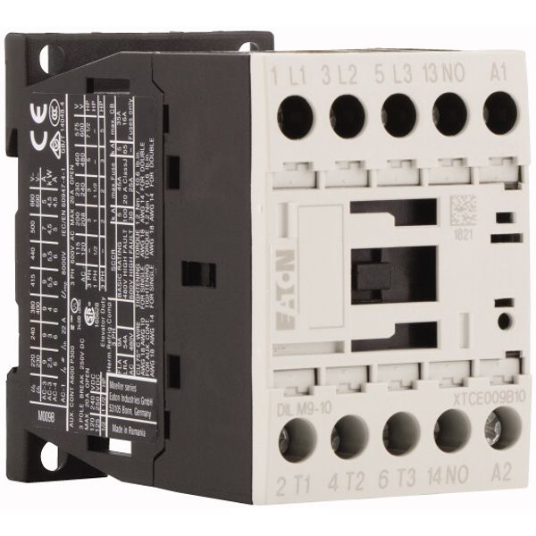 Contactor, 3 pole, 380 V 400 V 4 kW, 1 N/O, 380 V 50/60 Hz, AC operation, Screw terminals image 4