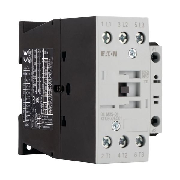 Contactor, 3 pole, 380 V 400 V 11 kW, 1 NC, RDC 24: 24 - 27 V DC, DC operation, Screw terminals image 16