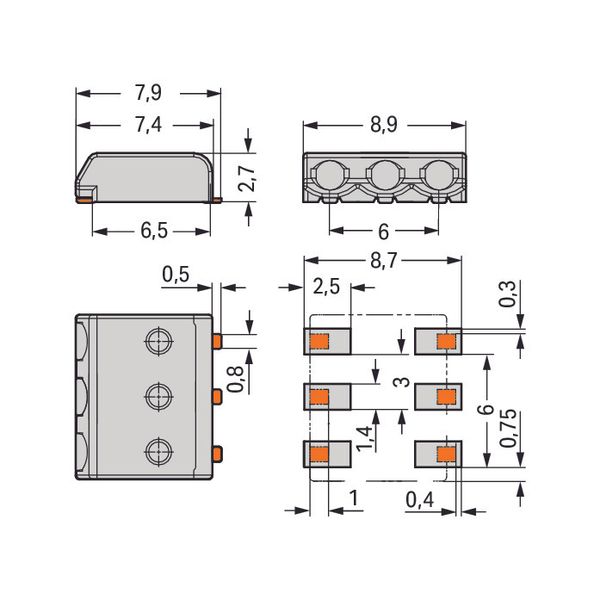 SMD PCB terminal block image 3