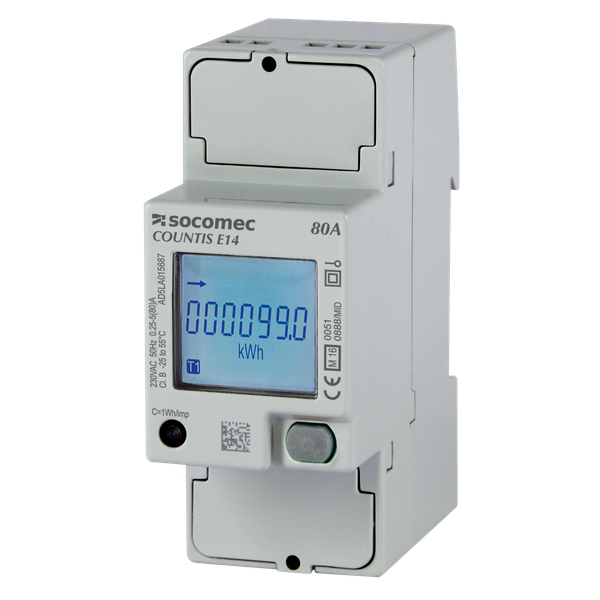 Active-energy meter COUNTIS E17 80A dual tariff avec com. ethernet Mod image 1