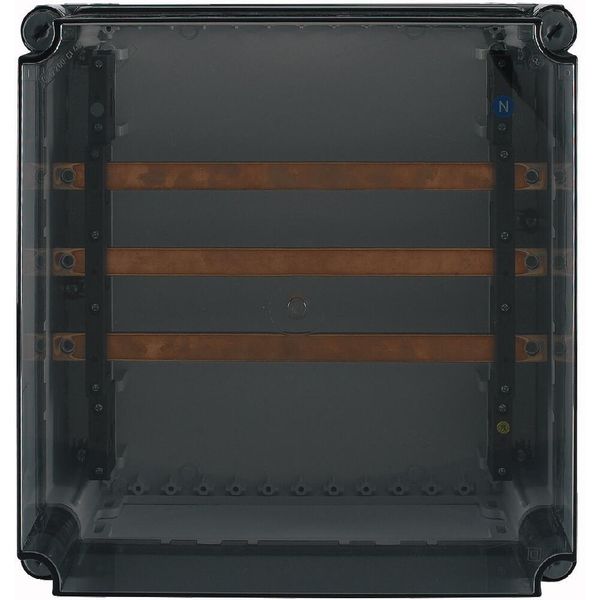 Busbar panel enclosure with transparent cover, 400A, 3-pole image 11