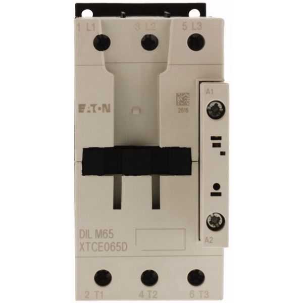 Contactor, 3 pole, 380 V 400 V 30 kW, TVC200: 200 V 50 Hz/200-220 V 60 Hz, AC operation, Screw terminals image 2