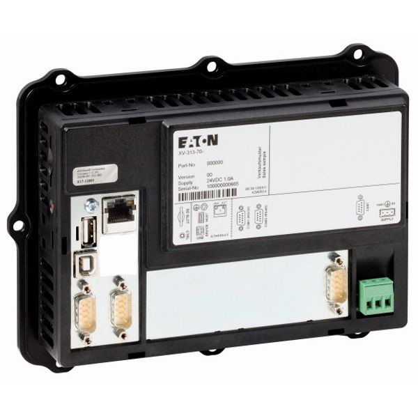 Rear mounting control panel, 24VDC,7 Inches PCT-Displ.,1024x600,2xEthernet,1xRS232,1xRS485,1xCAN,1xSD slot,PLC function can be fitted by user image 2
