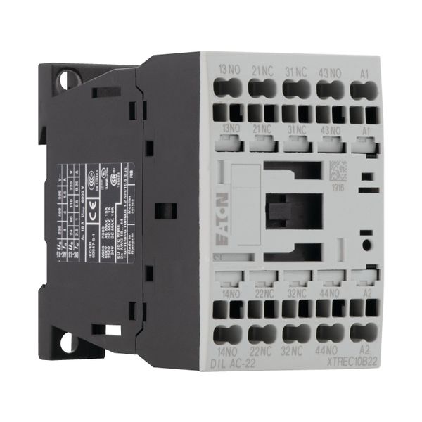 Contactor relay, 230 V 50 Hz, 240 V 60 Hz, 2 N/O, 2 NC, Spring-loaded terminals, AC operation image 10