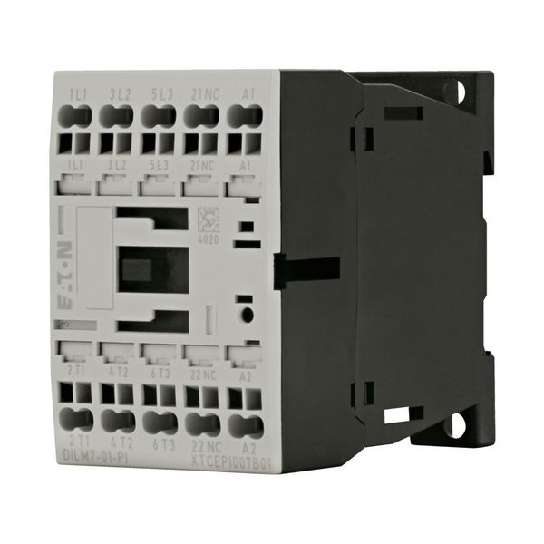 Contactor, 3 pole, 380 V 400 V 3 kW, 1 NC, 230 V 50/60 Hz, AC operation, Push in terminals image 6
