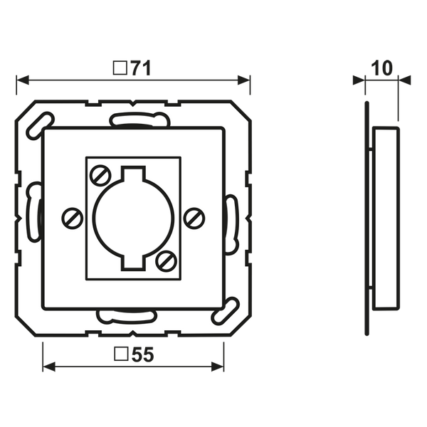 Centre plate A568BFANM image 3