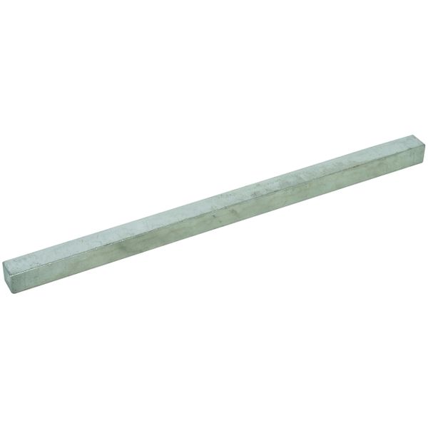 Clamping bar Ms/gal Sn 10x10x198mm for equipotential bonding bar image 1