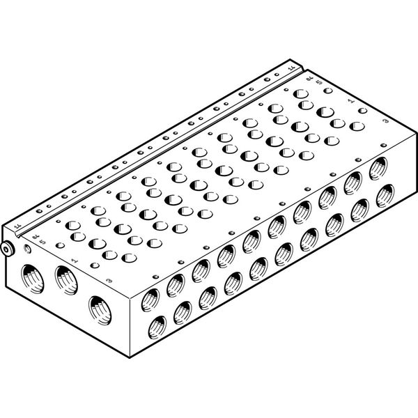 VABM-L1-18W-G38-10 Manifold rail image 1