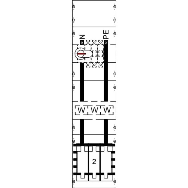 KA4067 CT meter panel, Field width: 1, Rows: 0, 1050 mm x 250 mm x 160 mm, IP2XC image 5
