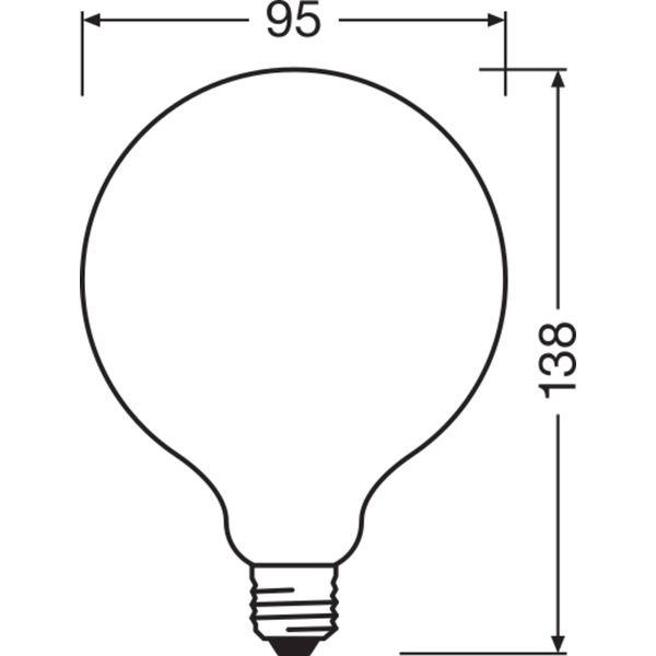 LED STAR CLASSIC GLOBE Dimmable 11W 827 Frosted E27 image 4