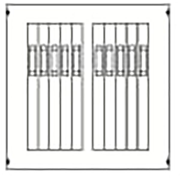 AG178 Cover, Field width: 3, Rows: 0, 750 mm x 750 mm x 26.5 mm, IP2XC image 1