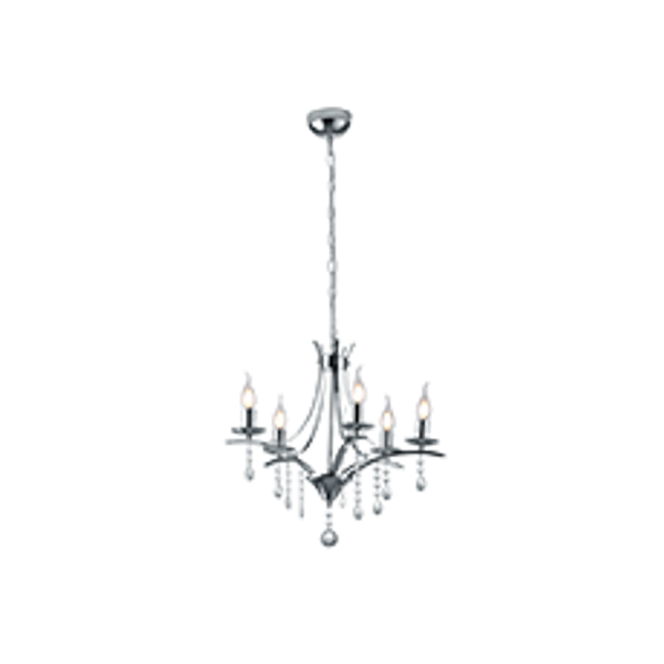 Lucerna chandelier 5-pc E14 chrome image 1