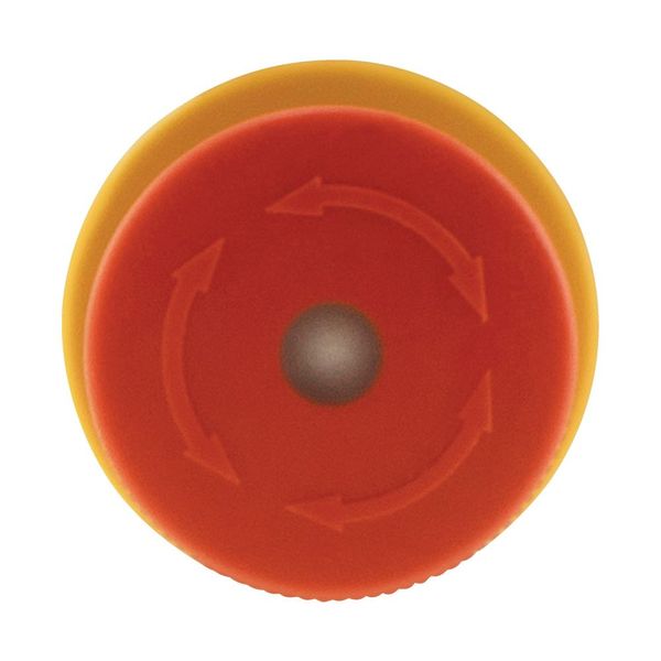 Emergency stop/emergency switching off pushbutton, RMQ-Titan, Mushroom-shaped, 30 mm, Illuminated with LED element, Turn-to-release function, Red, yel image 8