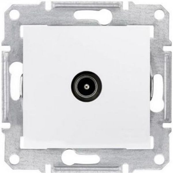 Sedna - TV connector - 1dB without frame white image 1