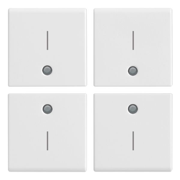 Four half-buttons 1M I symbol white image 1