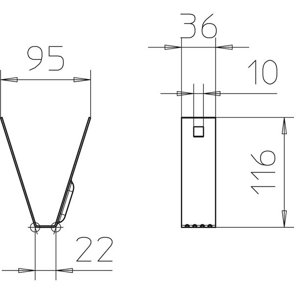 TPB 100 A2 Trapezoidal fastening  100x116 image 2