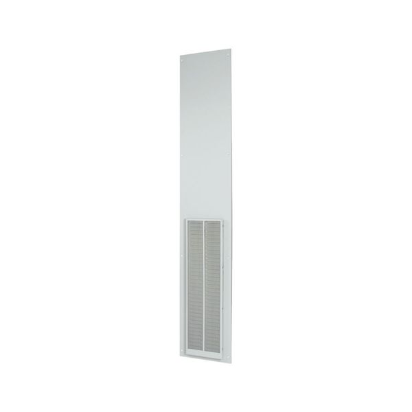 Rearwall, ventilated, HxW=2000x425mm, IP42, grey image 3