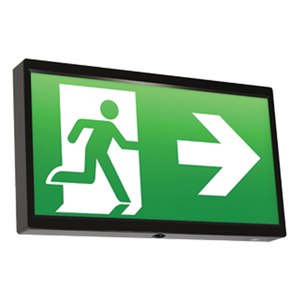 EndLED Lithium Exit Sign Maintained / Non-Maintained Black image 3