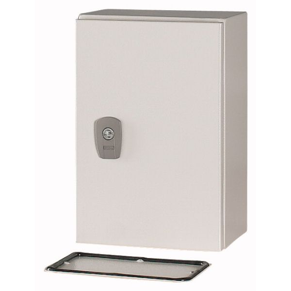 Wall enclosure with mounting plate, HxWxD=300x200x150mm image 1