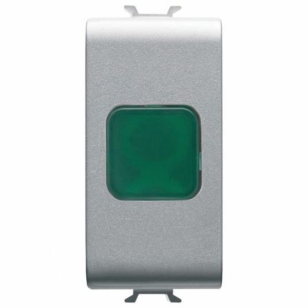 SINGLE INDICATOR LAMP - GREEN - 1 MODULE - TITANIUM - CHORUSMART image 2