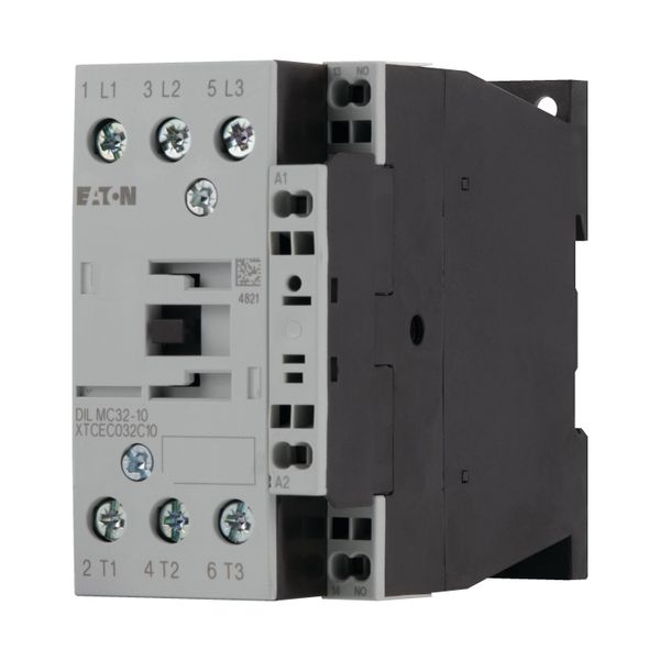 Contactor, 3 pole, 380 V 400 V 15 kW, 1 NC, 230 V 50/60 Hz, AC operation, Spring-loaded terminals image 12
