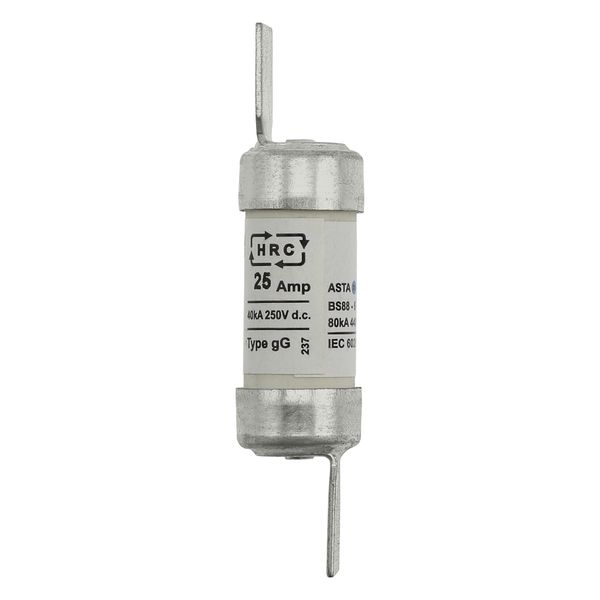 Fuse-link, low voltage, 25 A, AC 440 V, BS88/F1, 15 x 62 mm, gL/gG, BS image 11