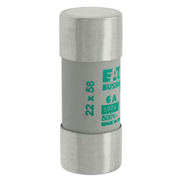 Fuse-link, LV, 6 A, AC 690 V, 22 x 58 mm, aM, IEC image 21