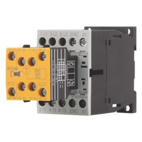 Safety contactor, 380 V 400 V: 5.5 kW, 2 N/O, 3 NC, 24 V DC, DC operation, Screw terminals, With mirror contact (not for microswitches). image 8