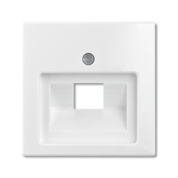 1803-94-507 Cover Plates (partly incl. Insert) UAE/IAE (ISDN) 1 gang alpine white - Basic55 image 1