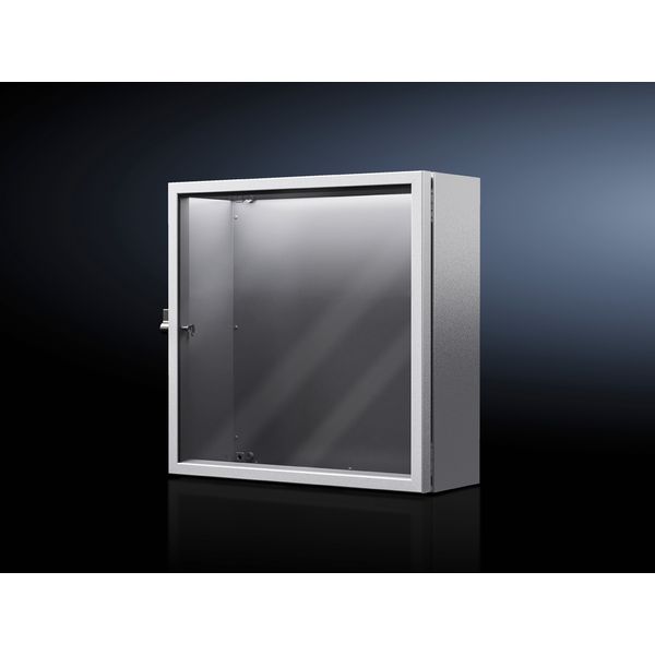 FT Viewing window, WHD: 497x497x62 mm, for AX enclosures instead of the door image 1