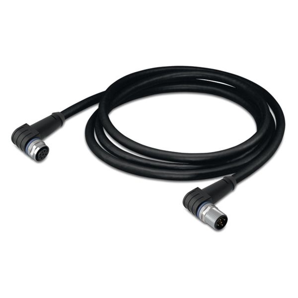 Sensor/Actuator cable M12A socket angled M12A plug angled image 2